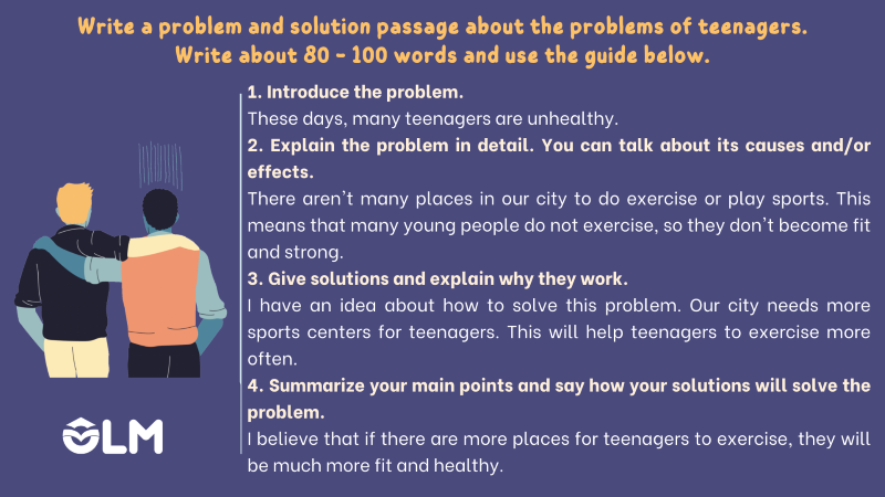 Write a problem and solution passage about the problems of teenagers. 